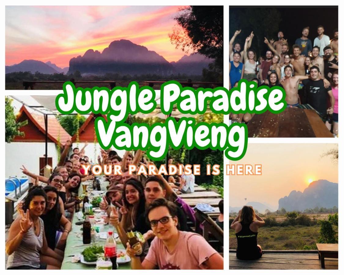 Jungle Paradise Vangvieng - Bungalows Vang Vieng Dış mekan fotoğraf